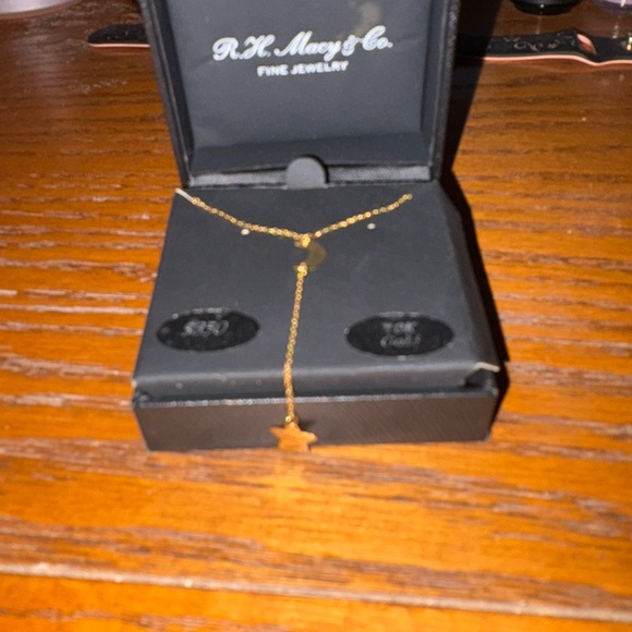 10K Gold Crescent Moon Earrings - Picture 7 of 7